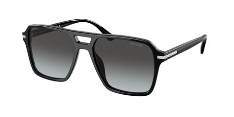 prada pr 20ys c55 1ab06t|Prada PR 20YS 1AB06T 55 Black Sunglasses .